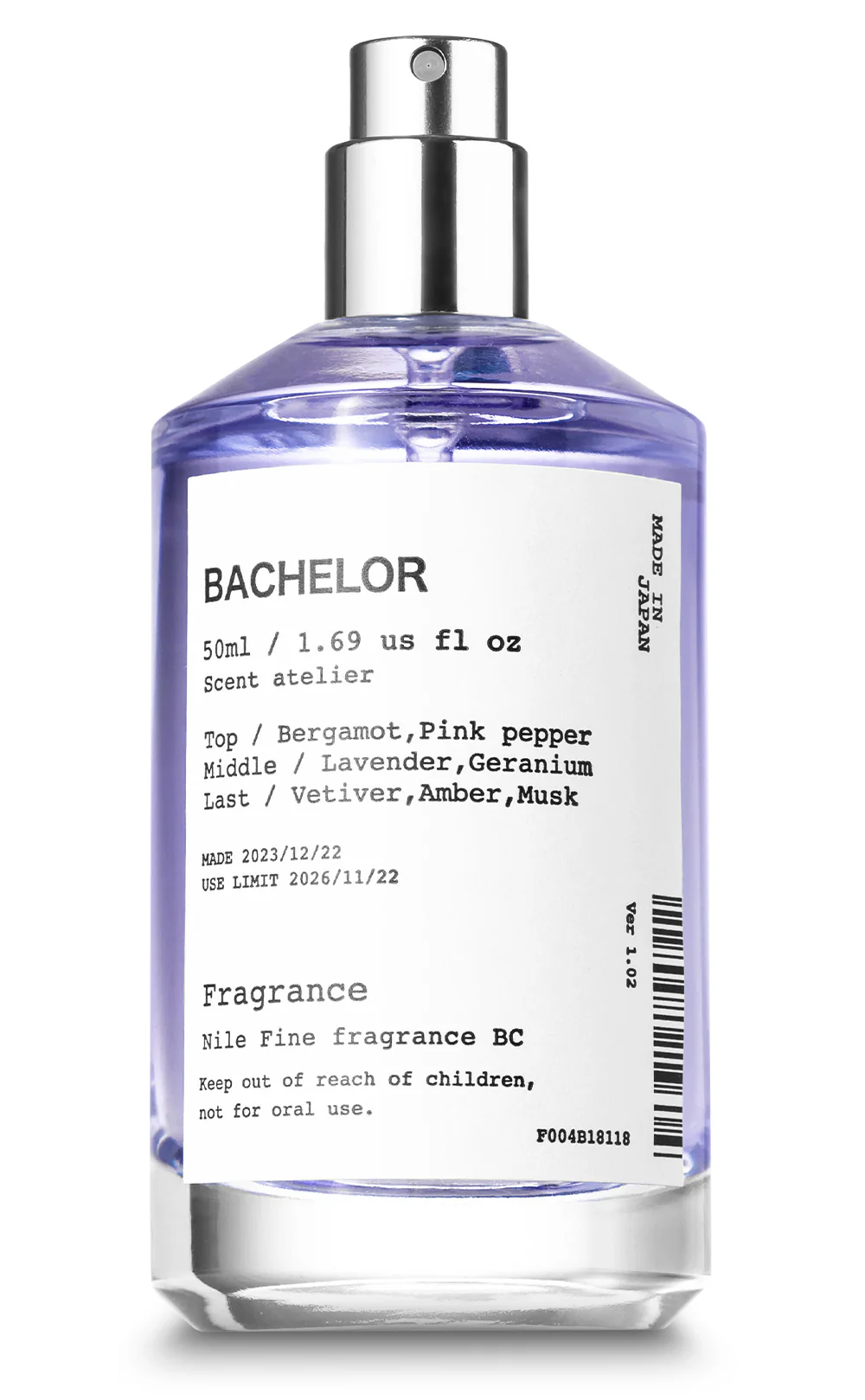 NILE Bachelor Mens Eau de Toilette 學士香料花香男士淡香水 50ml