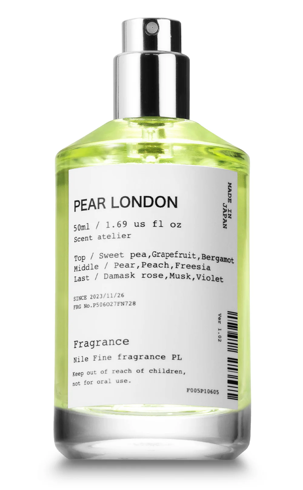 NILE Pear London Ladies Eau de Toilette 梨香倫敦果香花香女士淡香水 50ml