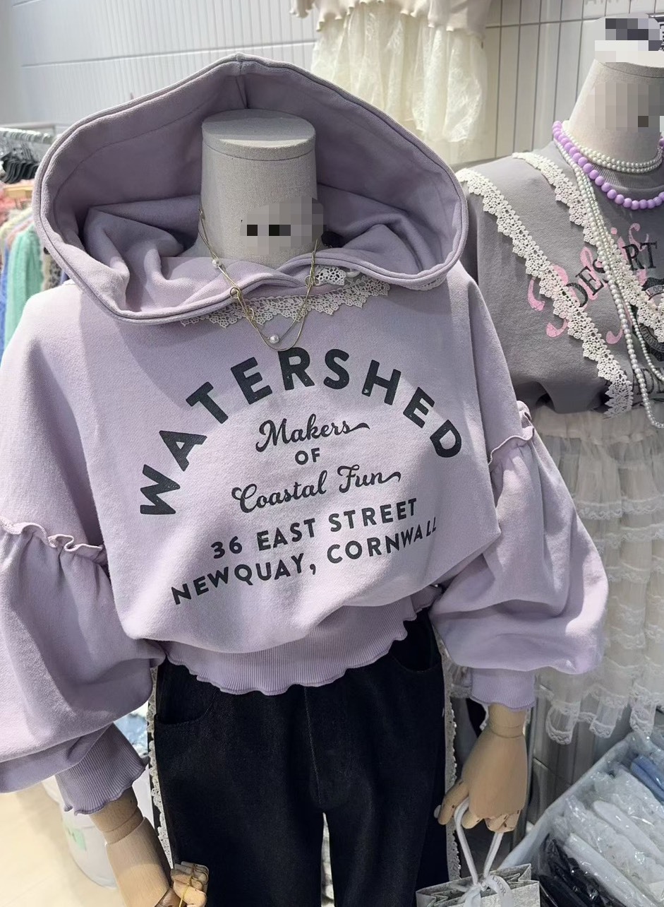 連帽WATERSHED燈籠袖衛衣