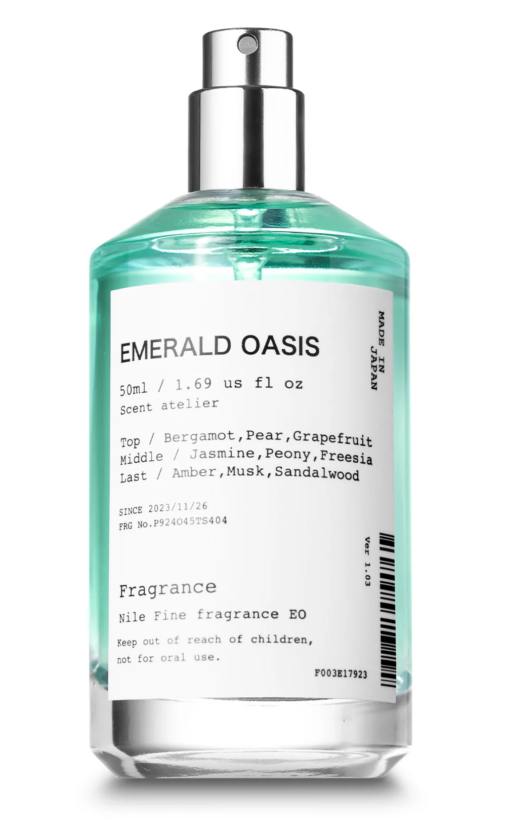 NILE Emerald Oasis Ladies Eau de Toilette 翡翠綠洲柑橘綠女士淡香水 50ml