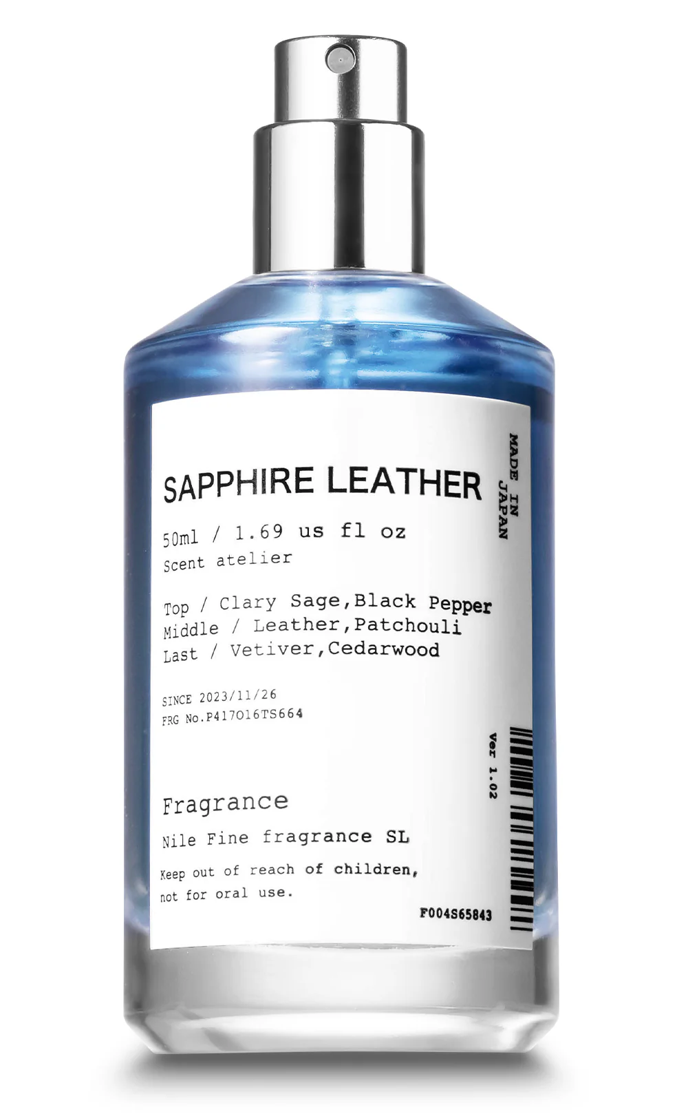 NILE Sapphire Leather Mens Eau de Toilette 藍寶石皮革煙燻皮革男士淡香水 50ml