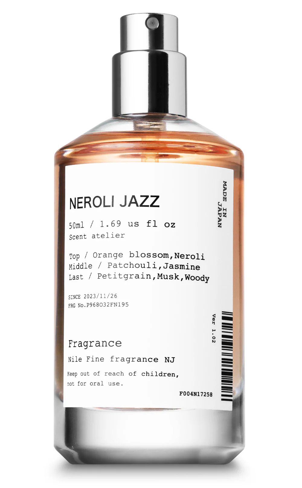 NILE Neroli Jazz Ladies Eau de Toilette 橙花爵士柑橘木男士淡香水 50ml