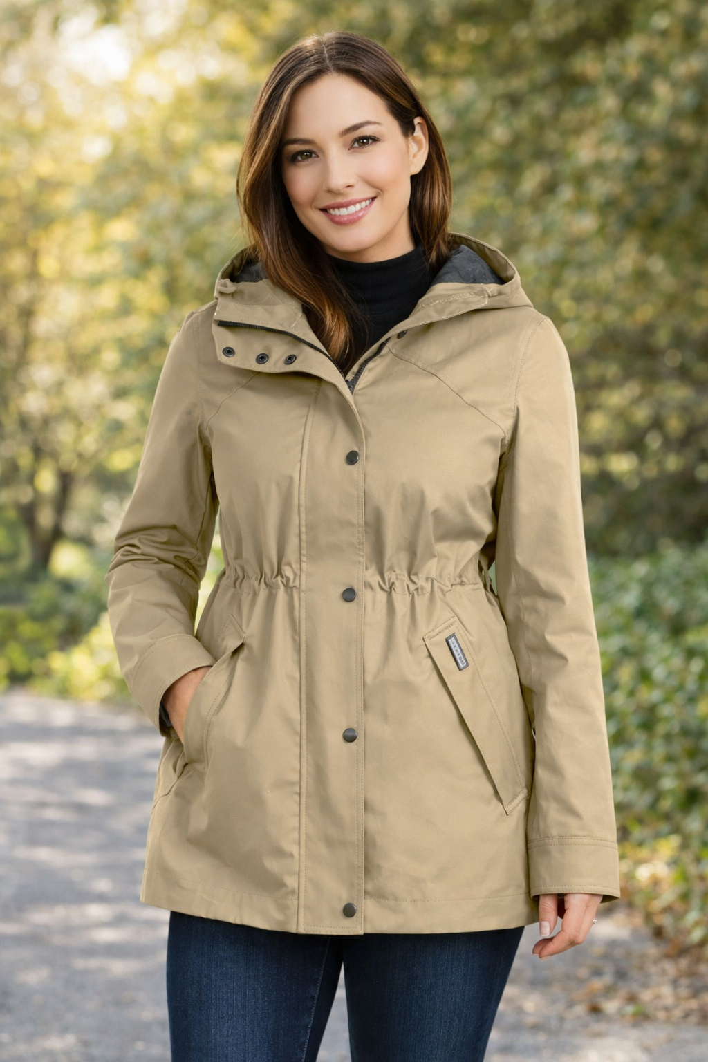 OBS280  Hunter 女裝中長款防風外套