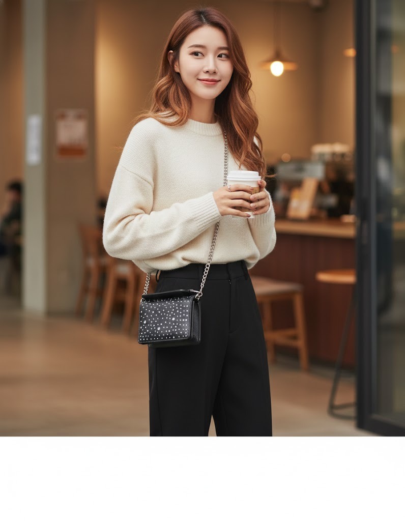 【預購】JUICY COUTURE H010961 閃鑽迷你鍊帶斜咩袋