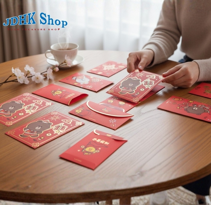 LINE FRIENDS | 燙金利是封套裝 6P