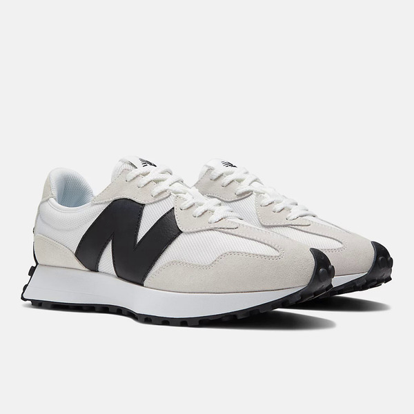 New Balance MS327CWB 男女 復古鞋 運動 休閒 327系列 皮革大N 情侶穿搭 紐巴倫 海鹽黑