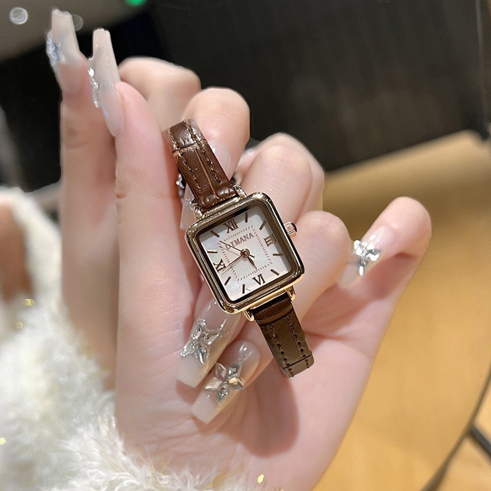 氣質腕錶 小方錶 穿搭配件 方形手錶 小錶盤手錶 網帶手錶 手錶 腕錶 女生手錶 皮帶手錶 745