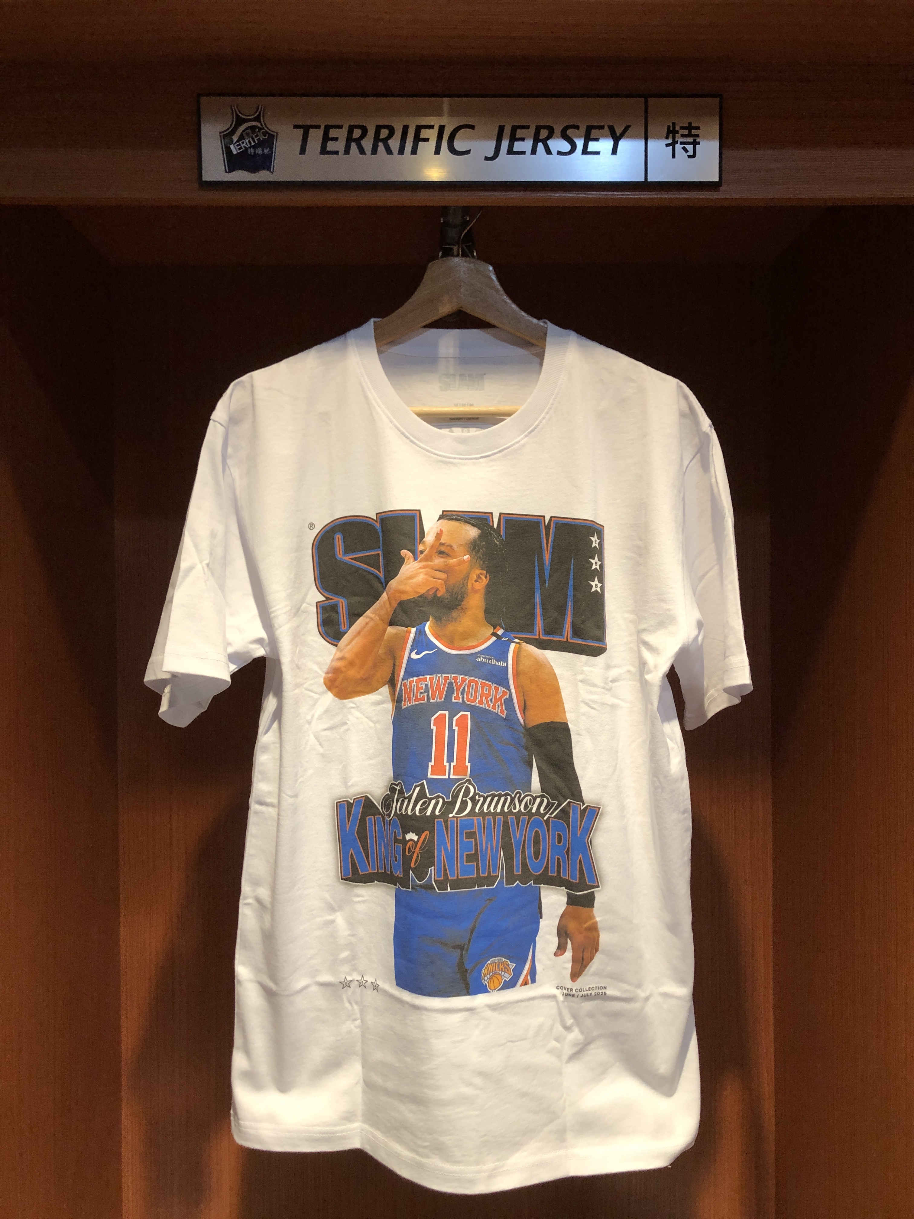 NBA短袖 Jalen Brunson 紐約尼克 三分手勢 雜誌封面 Slme Tee 棉質 短袖 全新