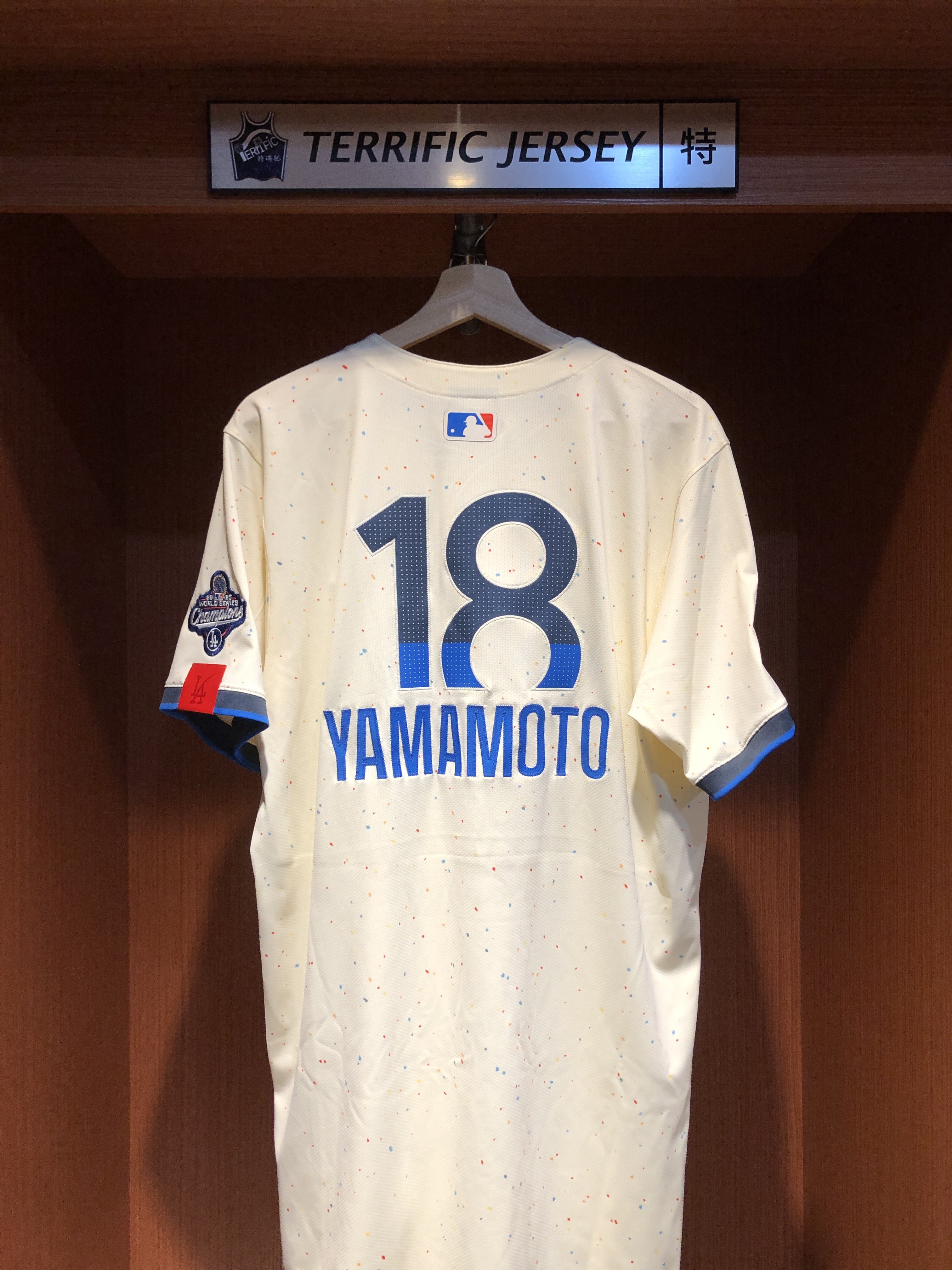 MLB球衣 Yoshinobu Yamamoto 洛杉磯道奇城市 冠軍臂章 山本由伸 24-25 Nike Elite Player Name Jersey 球員版 電繡 全新