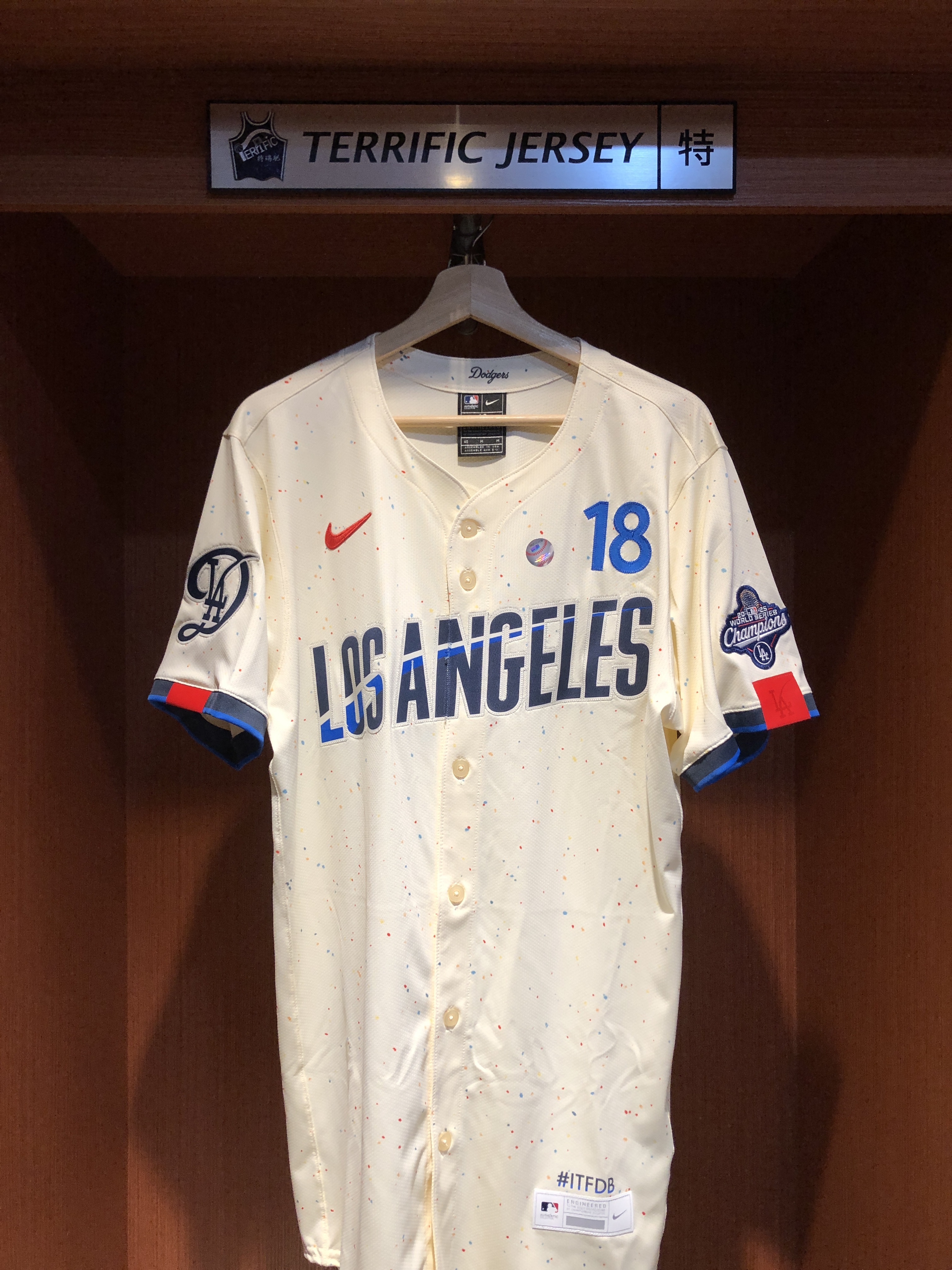 MLB球衣 Yoshinobu Yamamoto 洛杉磯道奇城市 冠軍臂章 山本由伸 24-25 Nike Elite Player Name Jersey 球員版 電繡 全新