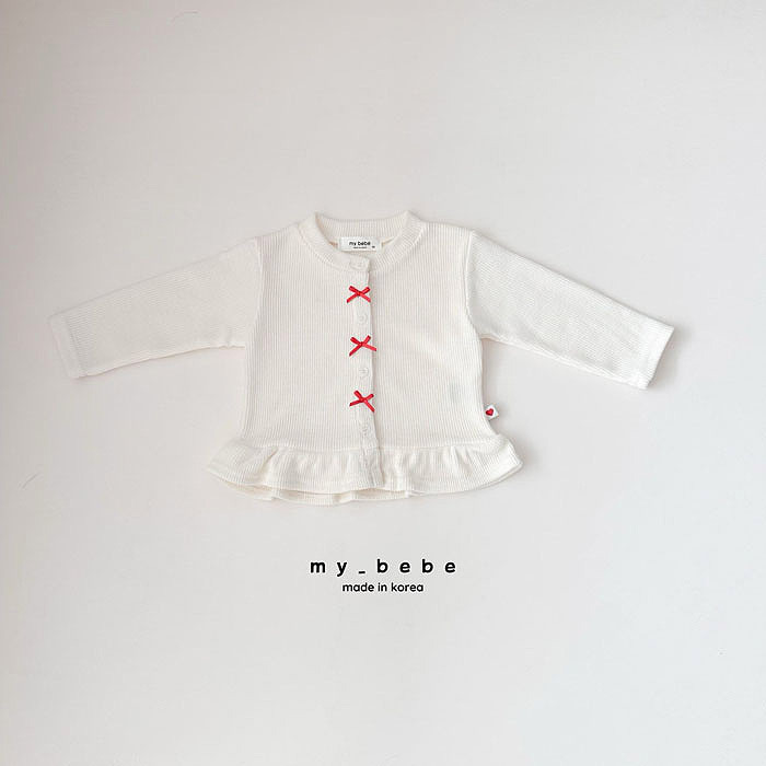 正韓春My bebe 兩色蝴蝶結外套