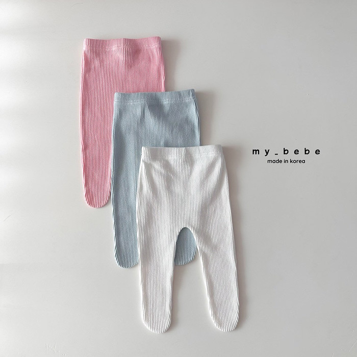 正韓春My bebe 三色軟糖色包腳褲
