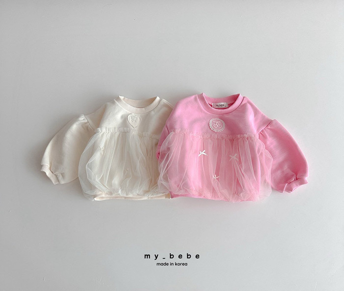 正韓春my bebe 兩色輕奢網紗上衣