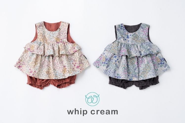 【日本 whip cream】小花柄寶寶套裝