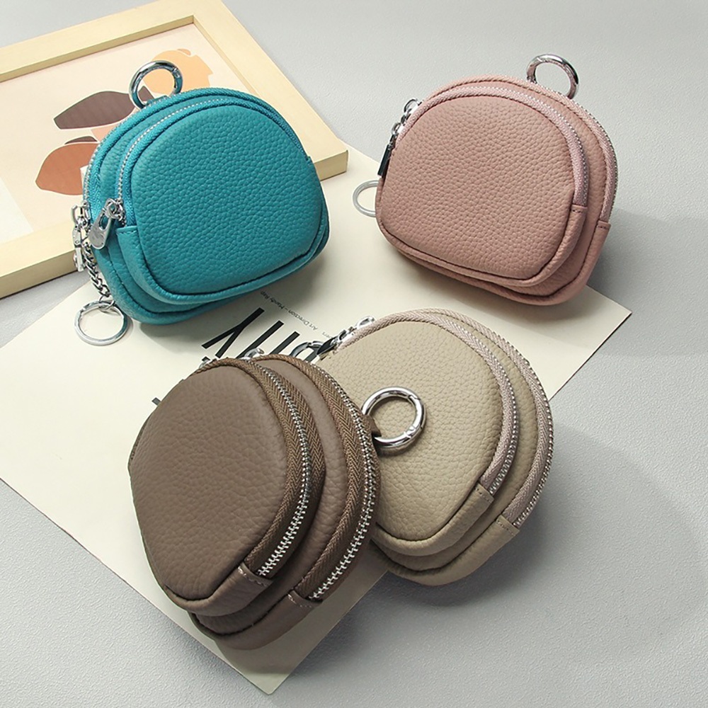 零錢包 零錢袋 女生錢包 荔枝紋零錢包 真皮零錢包 拉鍊錢包 迷你零錢包 鑰匙包 硬幣包 收納包 簡約錢包 209