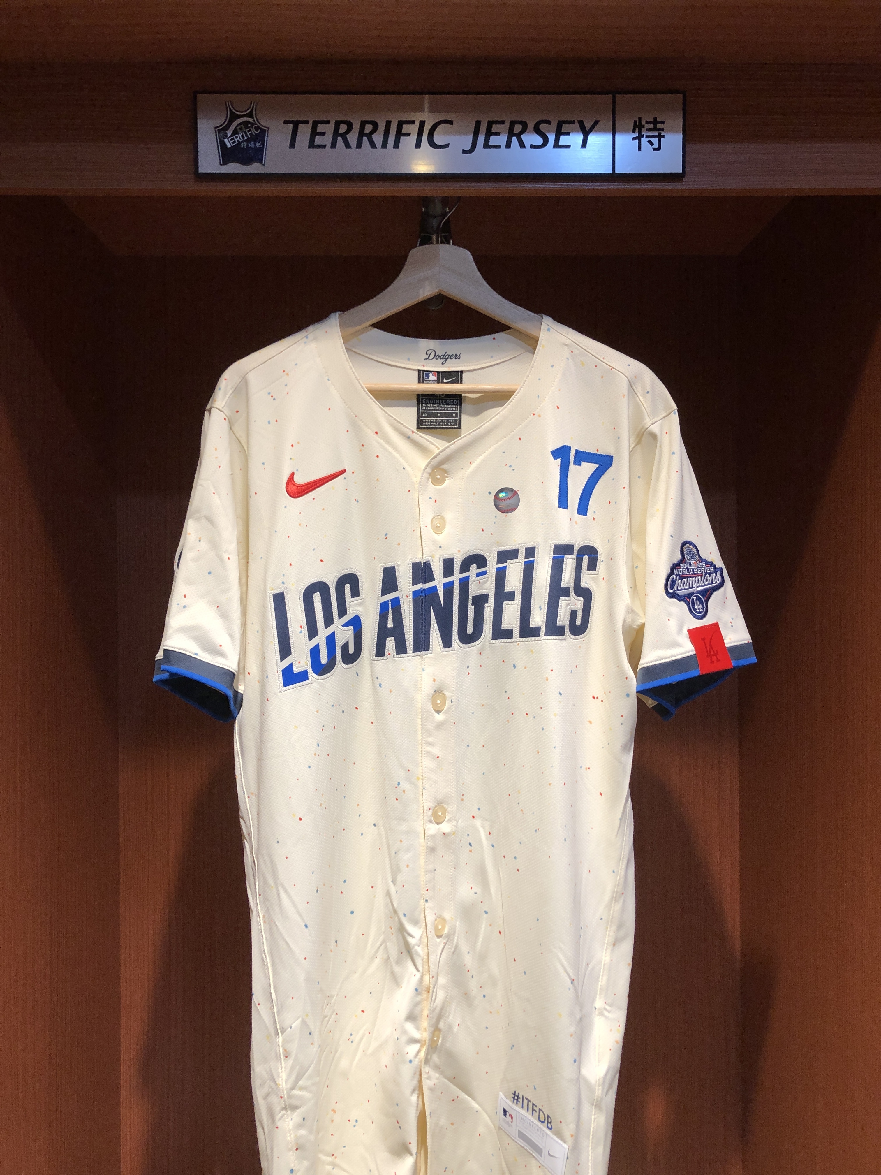 MLB球衣 Shohei Ohtani 洛杉磯道奇城市 冠軍臂章 大谷翔平 24-25 Nike Elite Player Name Jersey 球員版 電繡 全新