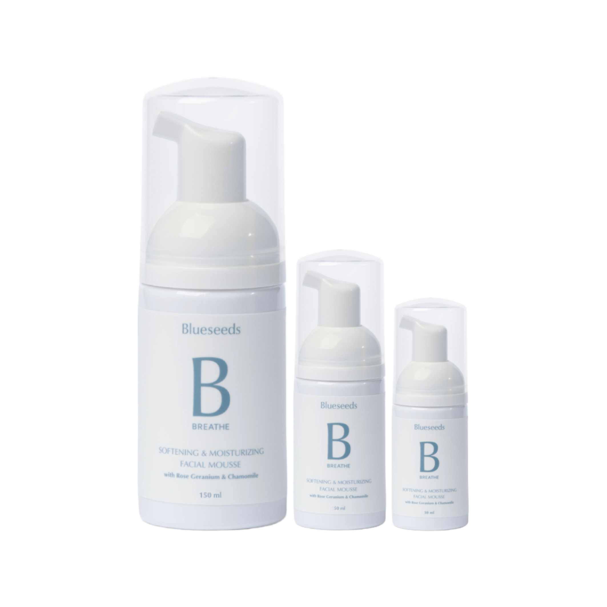 【口碑囤貨組】玫瑰天竺葵保濕潔顏慕斯150ml+ 50ml+ 30ml｜下單贈S3全身潔淨露100ml