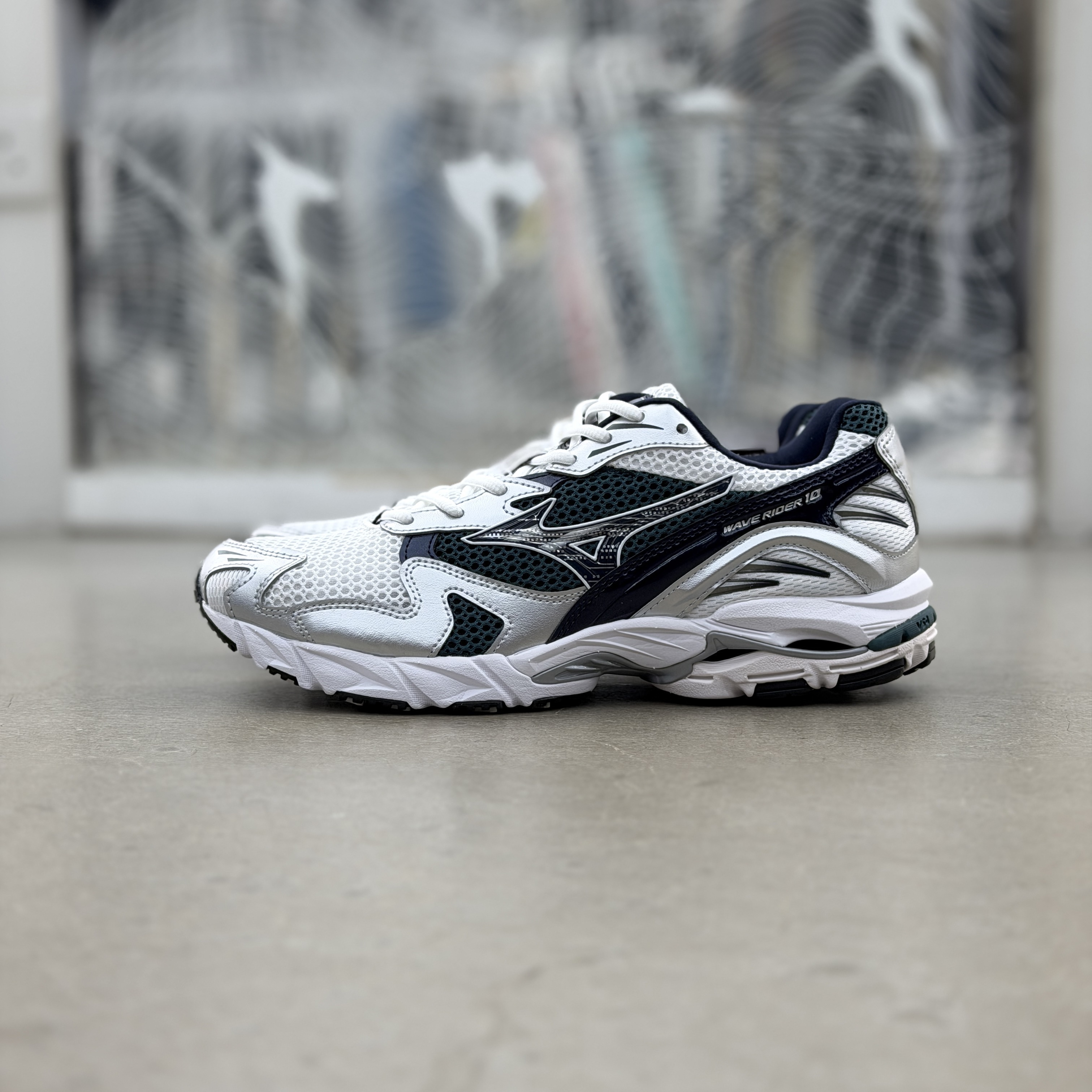 Mizuno Wave Rider 10 Silver Green l D1GA210415