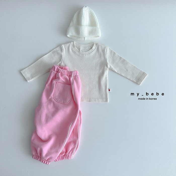 正韓春my bebe 兩色線條運動褲