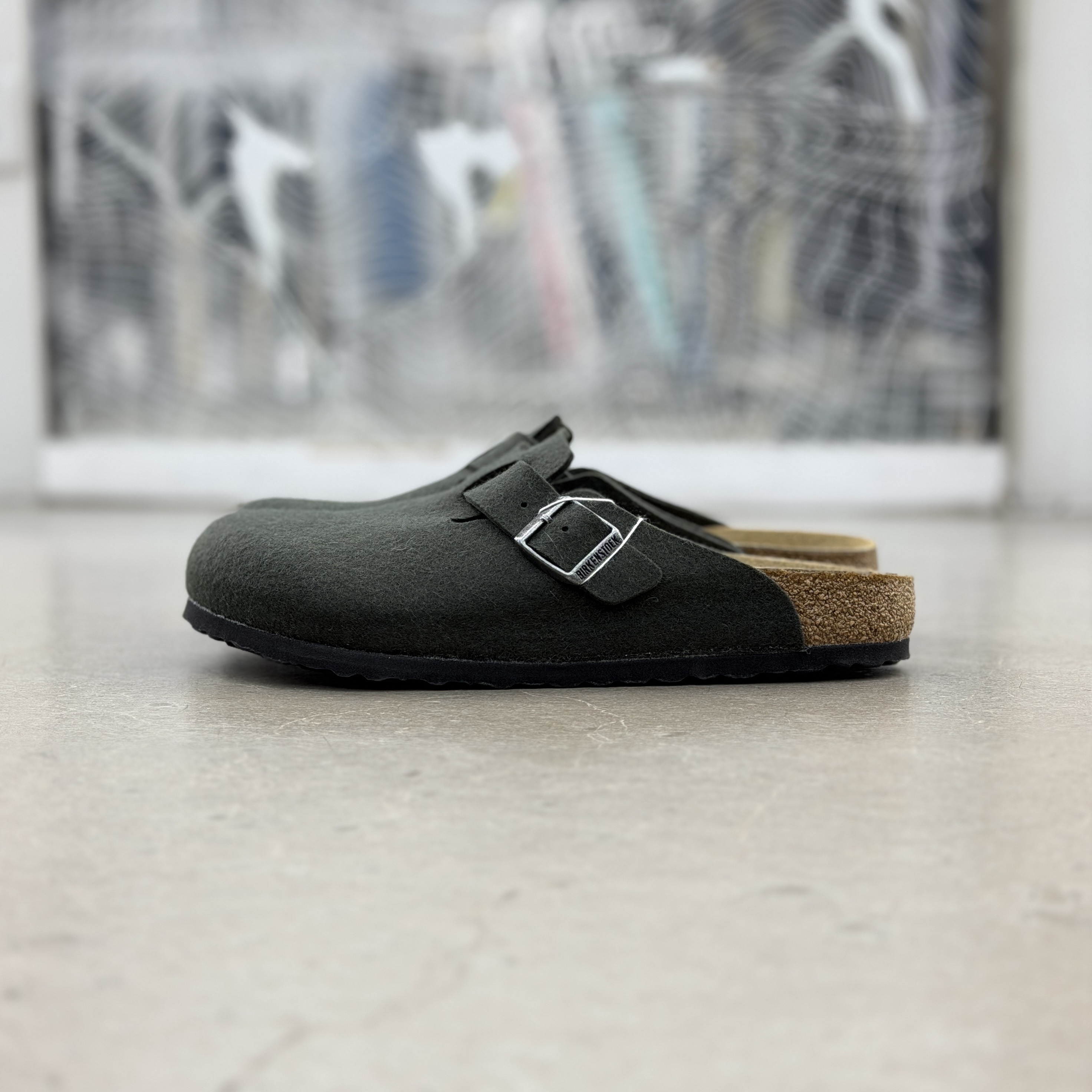 Birkenstock Boston Wool Felt - Thyme | 1030814