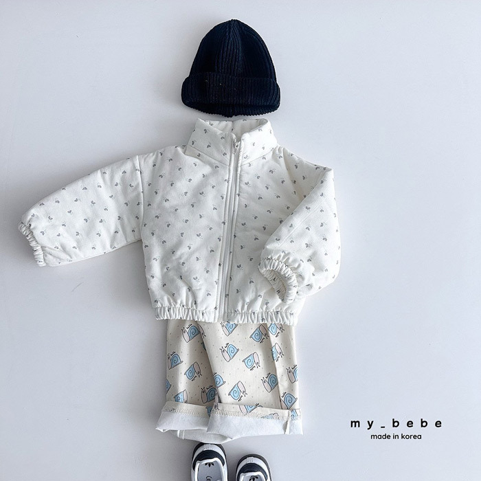 正韓春My bebe 兩色童趣直筒褲