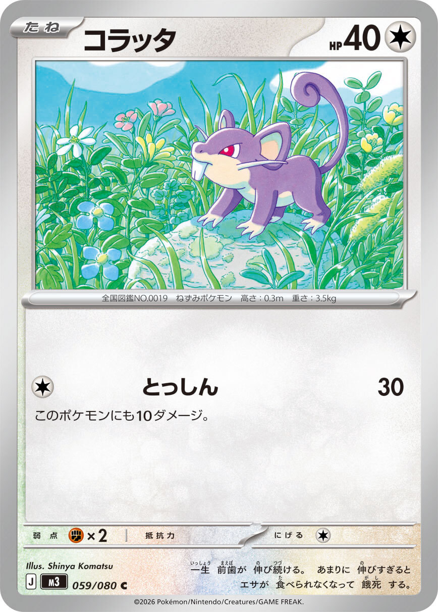 POKEMON JAPANESE M3 059/080 C