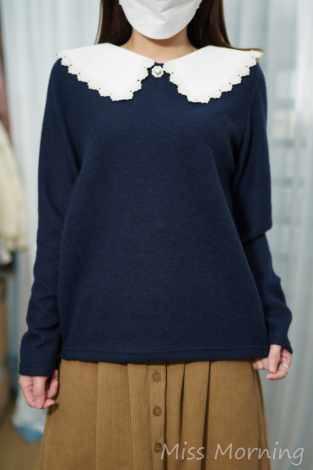 中薄毛面清新襯衣(15057)