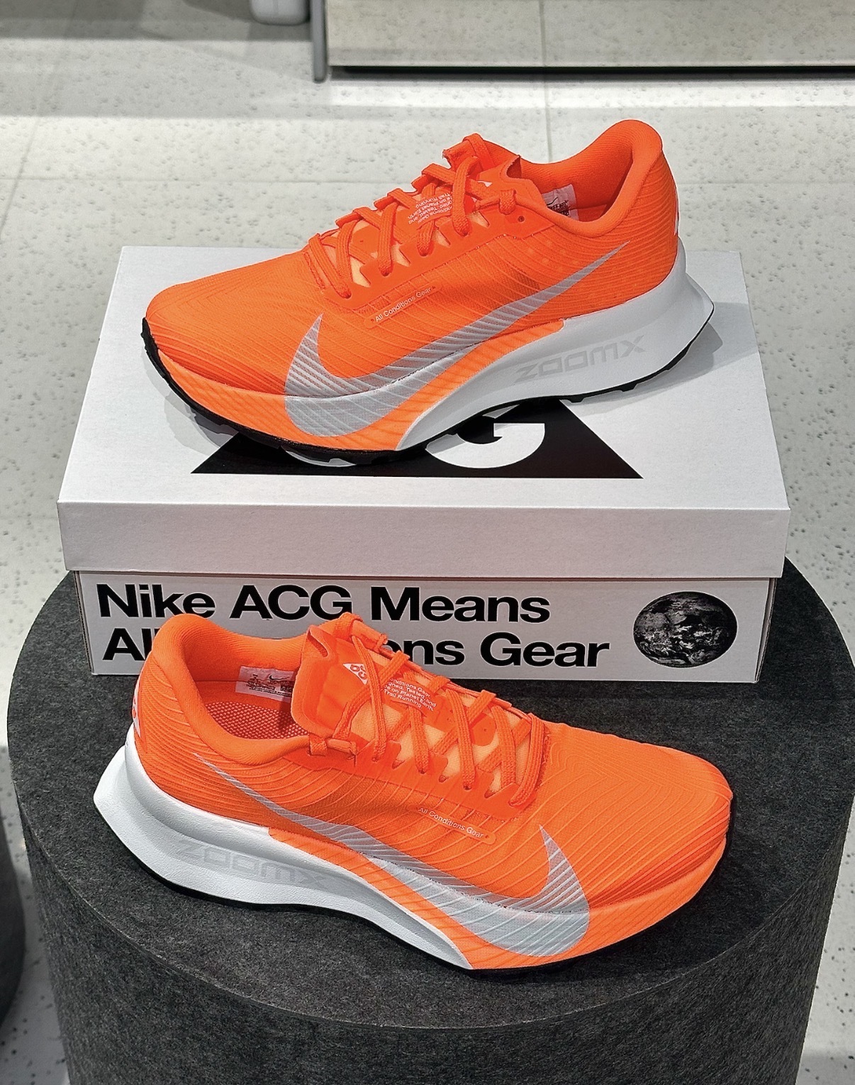 男鞋 NIKE ACG ULTRAFLY TRAIL 橘色 碳纖維 輕盈 透氣 黃金大底 越野 跑鞋 運動鞋【HF5668-801】