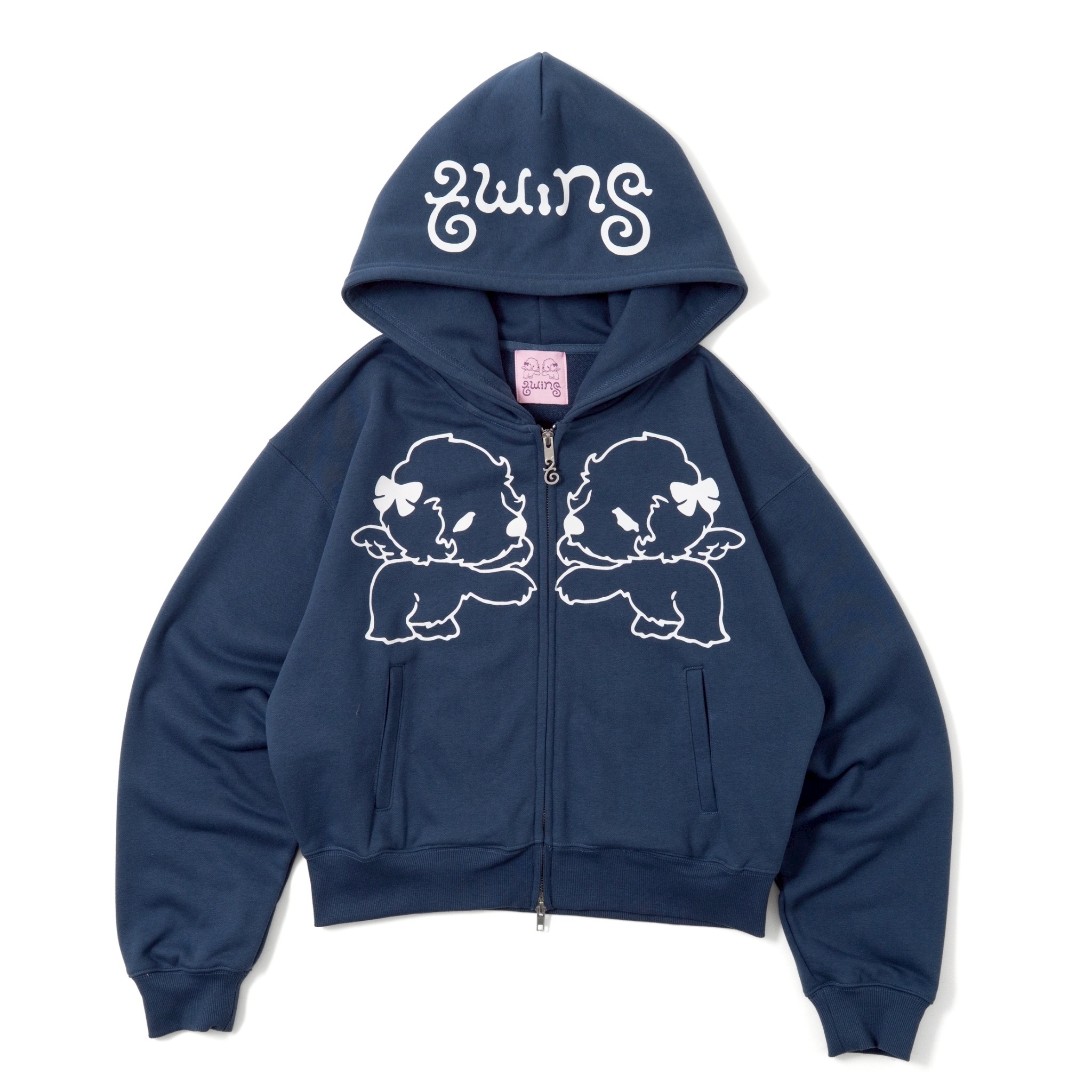 twin puppies Zip Hoodie