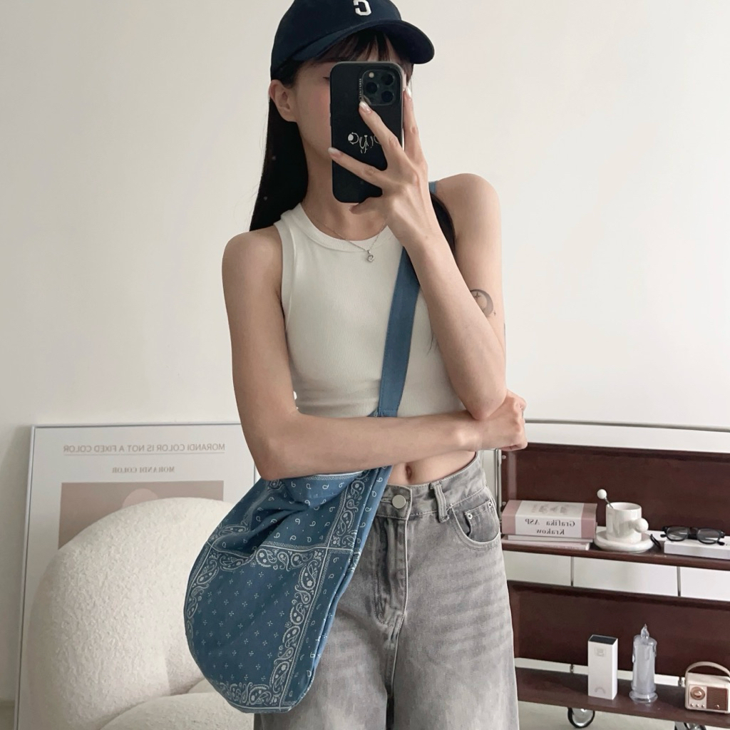 （現貨）MARITHE BANDANA 圖騰 單肩 環保袋 MFG45UBG215