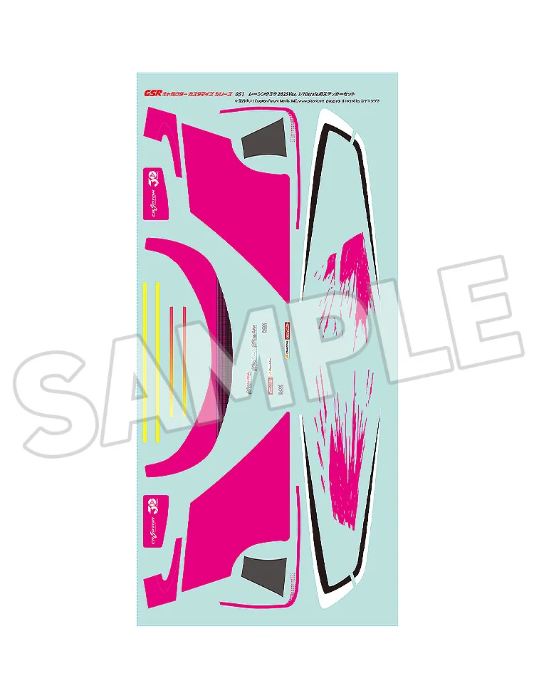 「ACG.GO」「預購」GSR角色客製化系列051 賽車未來 2025Ver. 1/10比例專用貼紙組 初音未來GT計畫
