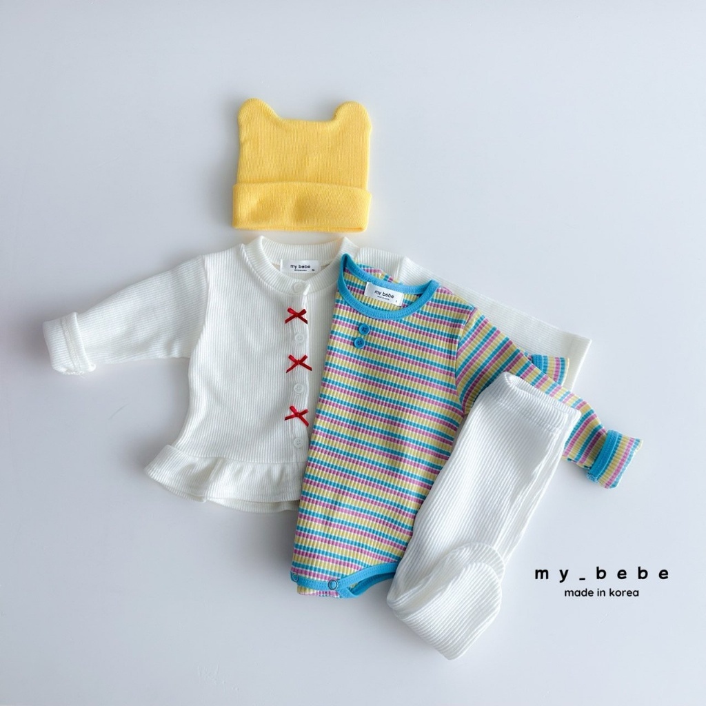 正韓春My bebe 五色貓耳針織帽