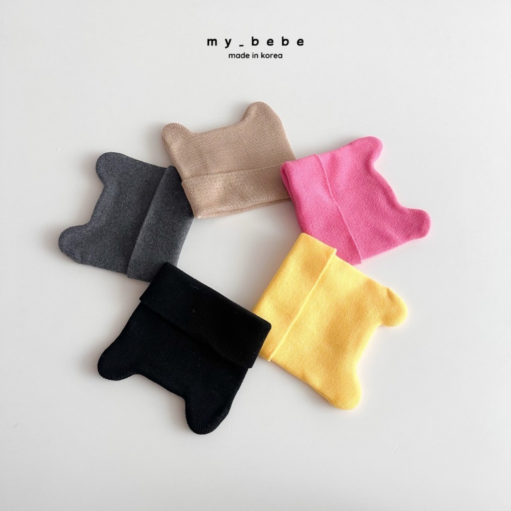 正韓春My bebe 五色貓耳針織帽