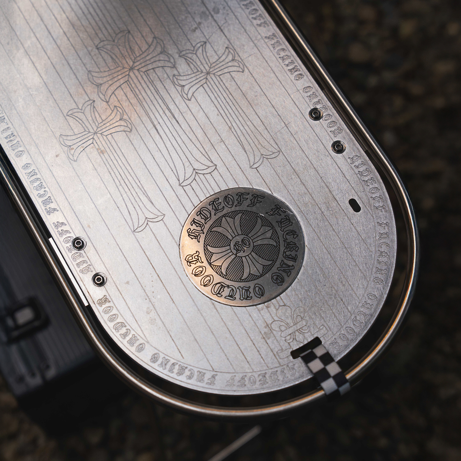 韓國HIDEOFF 1P金屬管鋁合金桌 (十字典藏版)