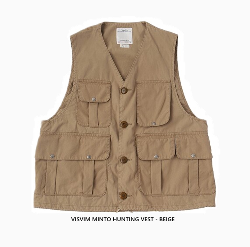 ⏱️限時優惠LIMITED TIME SALE: VISVIM MINTO HUNTING VEST - BEIGE SIZE 4 IN STOCK NOW (現貨發售中)