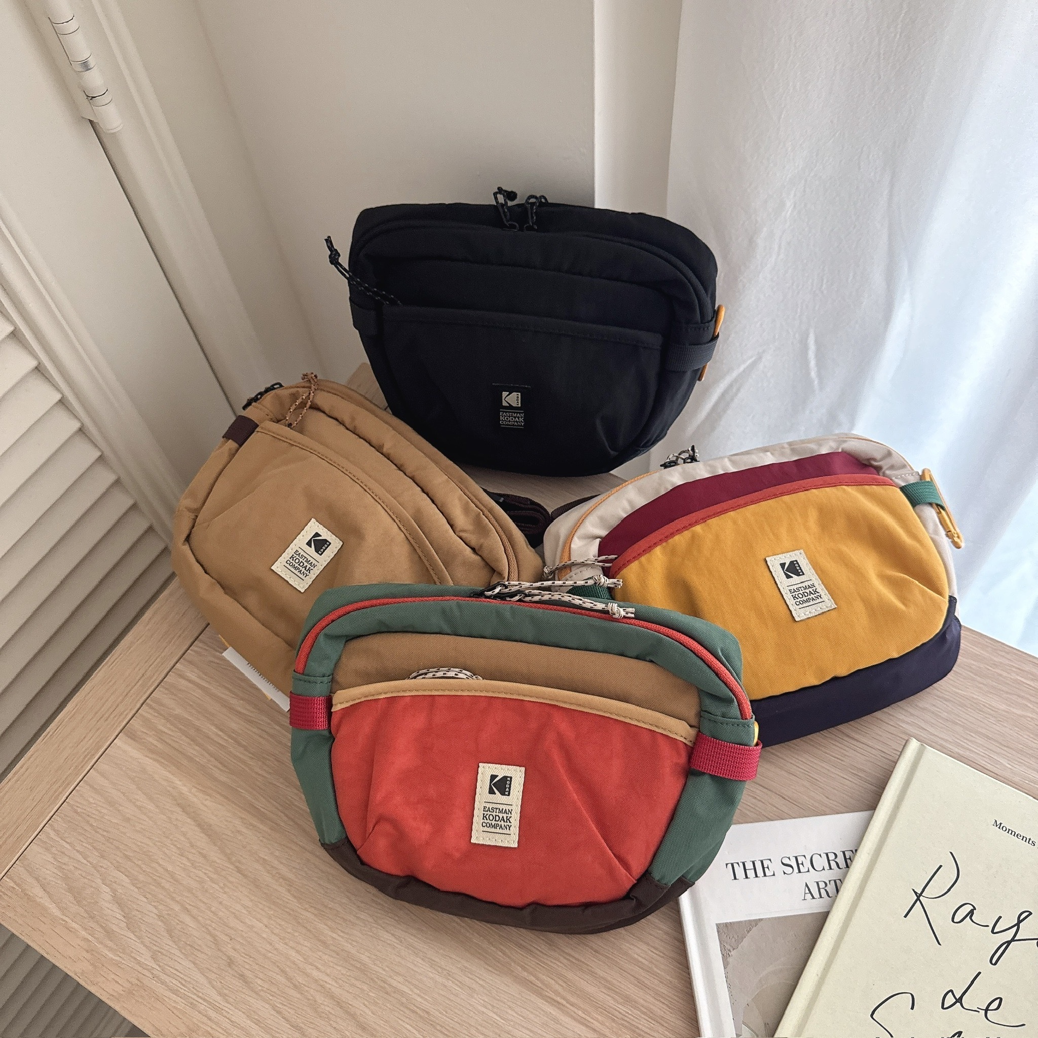 （現貨）KODAK 撞色 迷你 斜背包 K5343RBG90