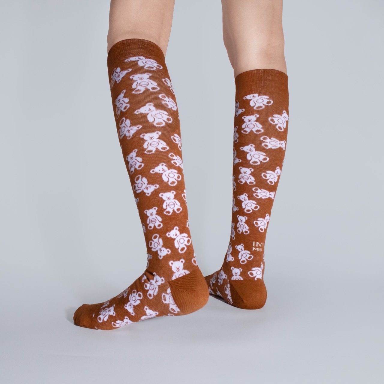 海寧專屬｜焦糖泰迪熊｜經典設計師款．壓力及膝襪