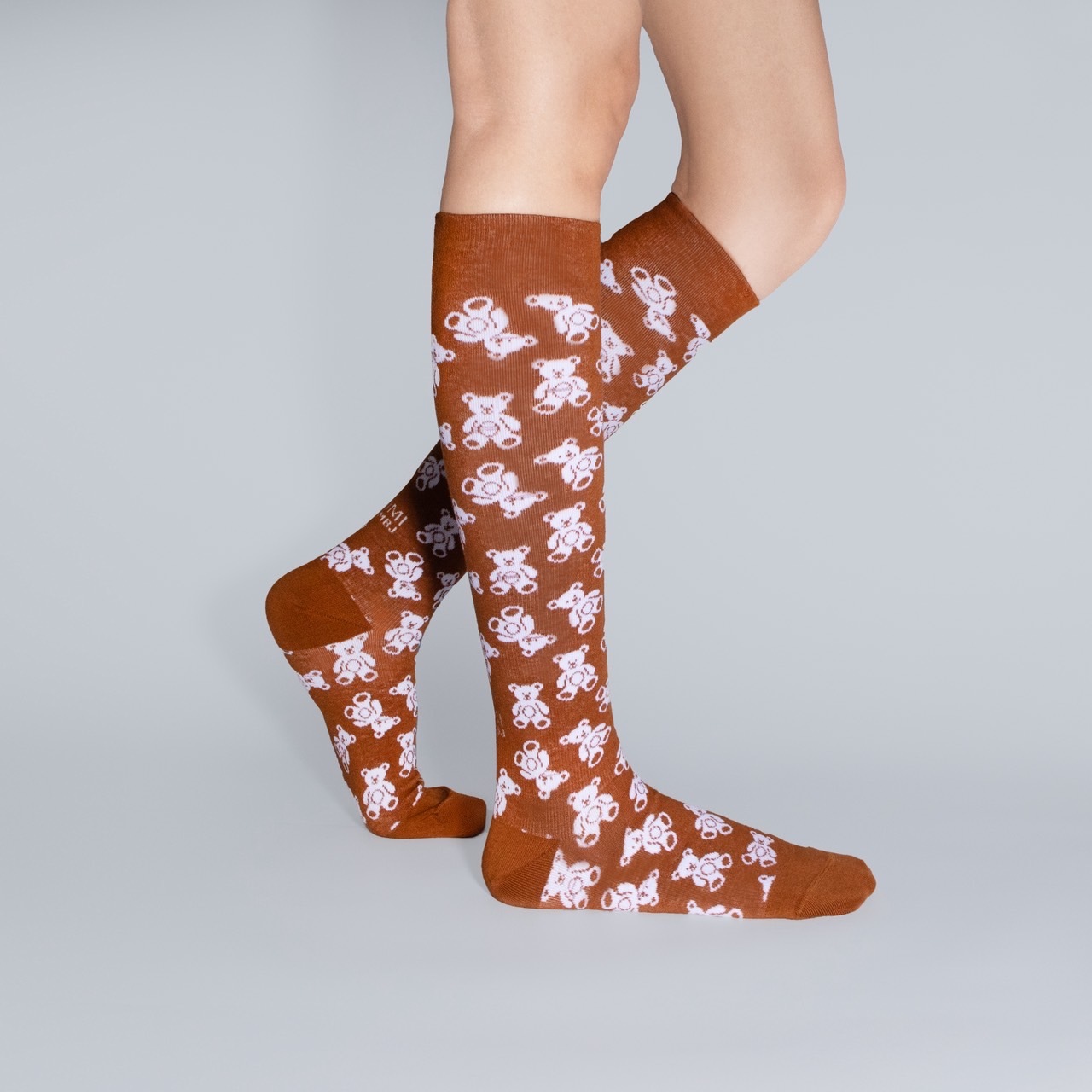 海寧專屬｜焦糖泰迪熊｜經典設計師款．壓力及膝襪