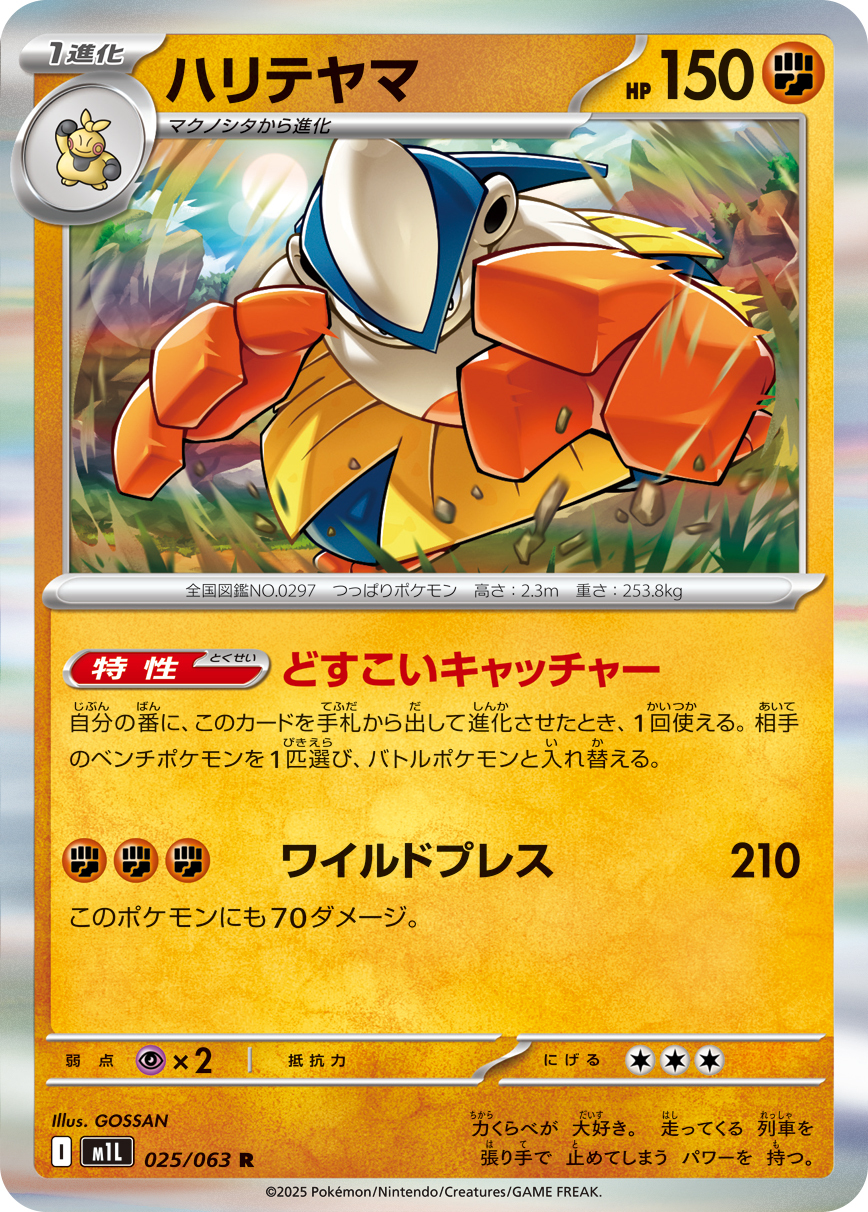 POKEMON JAPANESE M1L 025/063 R