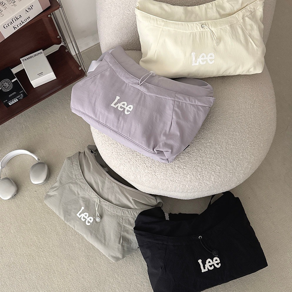 （現貨）LEE 大容量 抽繩 雲朵包 肩背包 LE240195M
