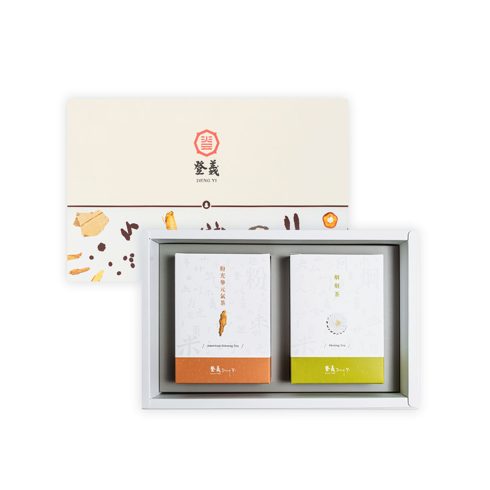 漢方茶ギフトセット（漢方茶(菊の花とクコの実)＋西洋参茶）| 登義DengYi