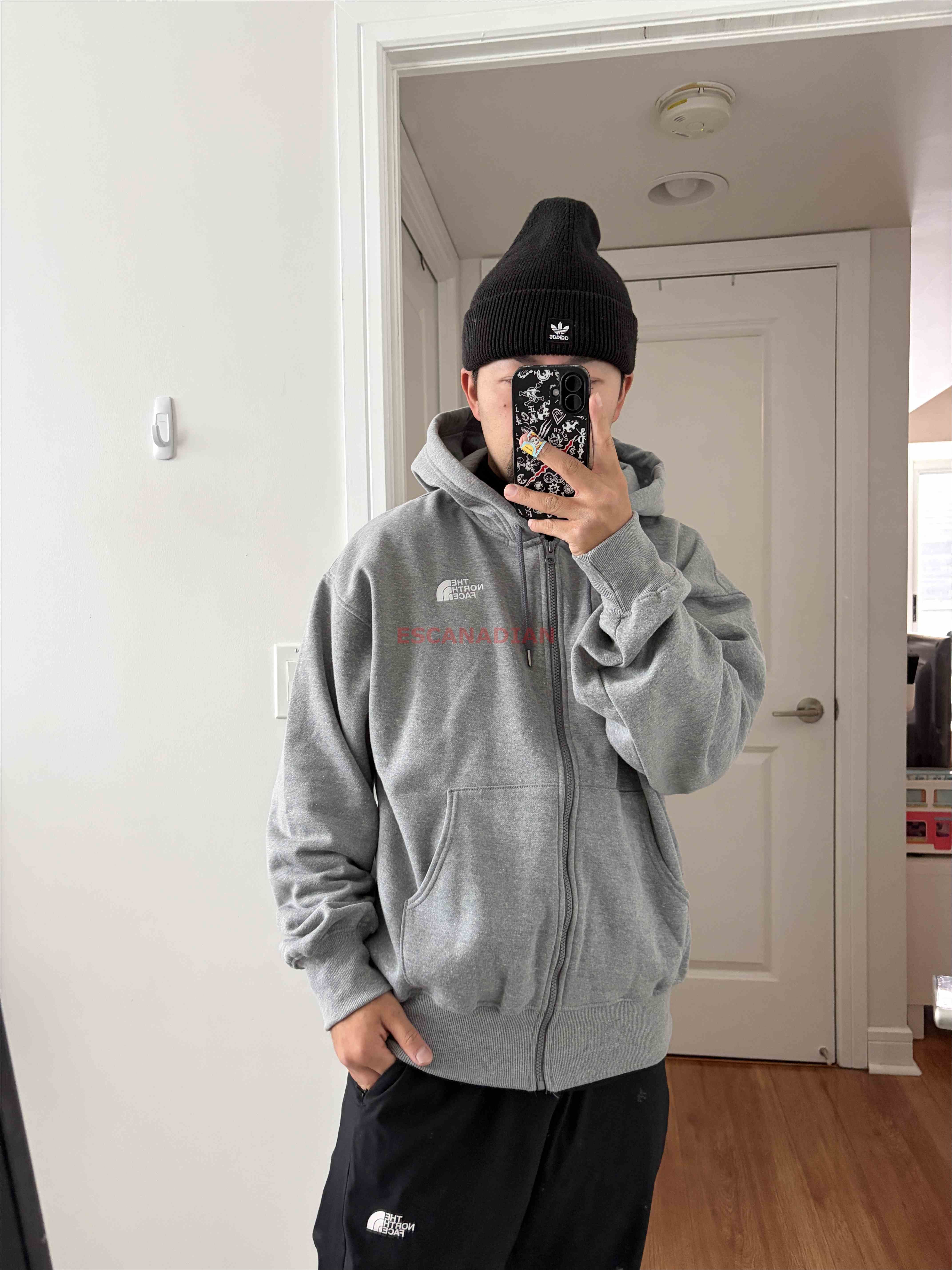 THE NORTH FACE 男大人 經典刺繡小標 落肩 寬版 刷毛 連帽外套