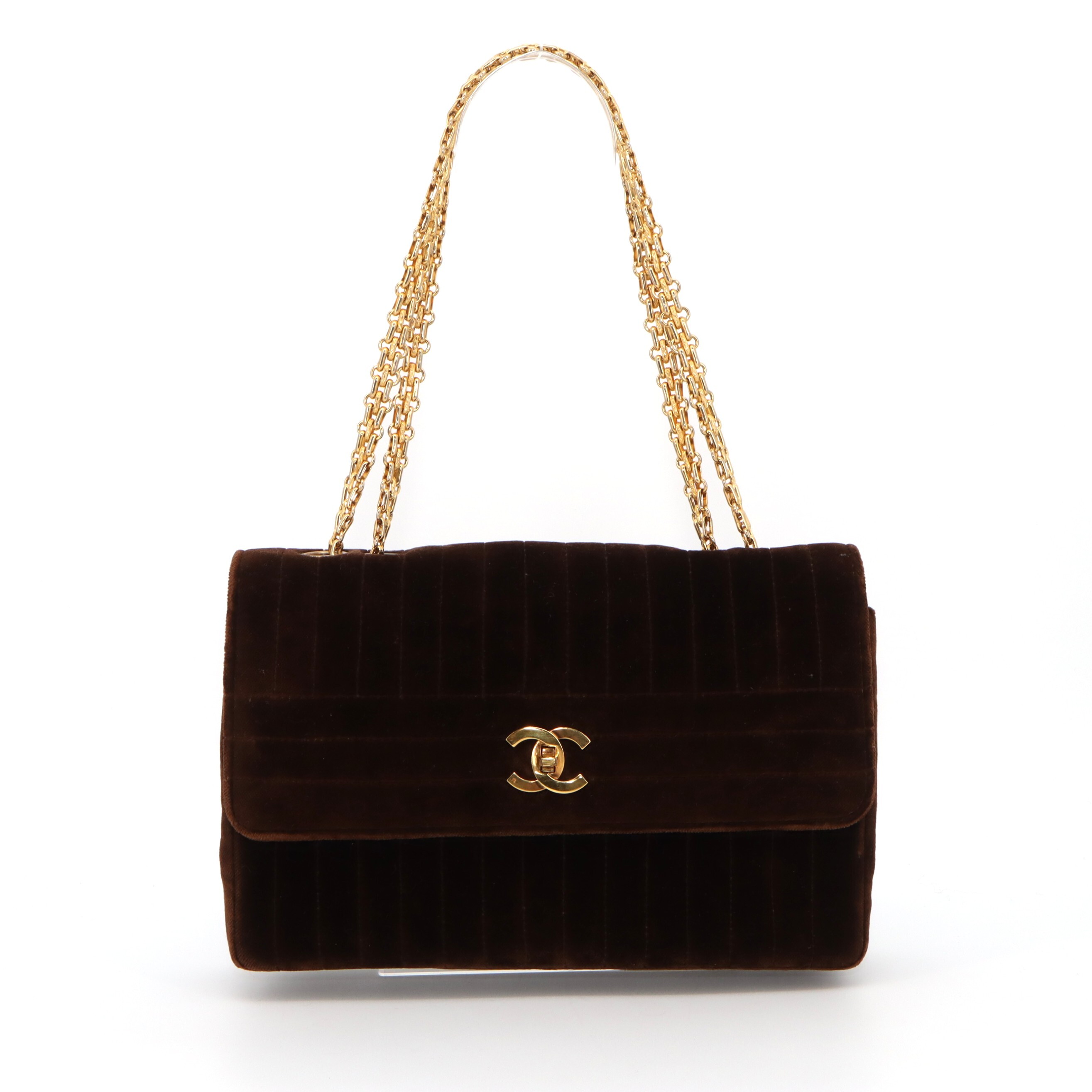 Chanel Coco Mark Suede Flap Shoulder Bag