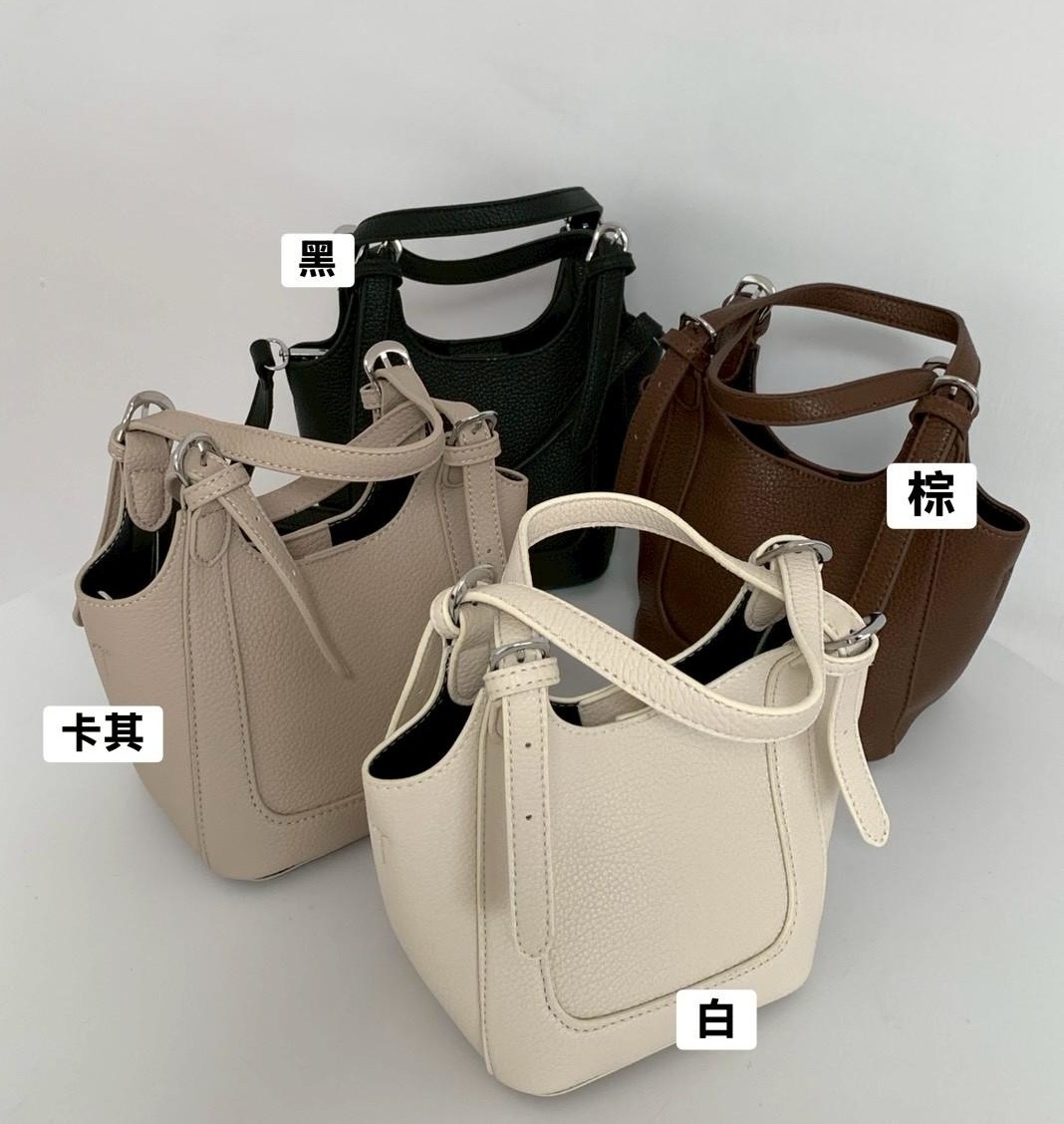 荔枝手提肩揹水桶子母包