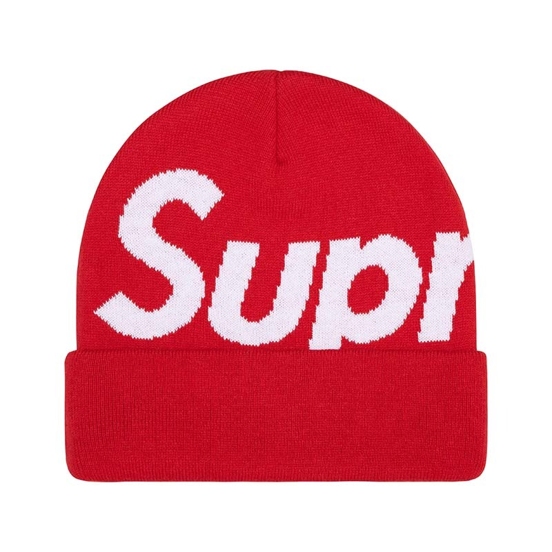 Supreme Big Logo Beanie 毛帽 帽子 紅色 FW25BN24-RD [台灣現貨]
