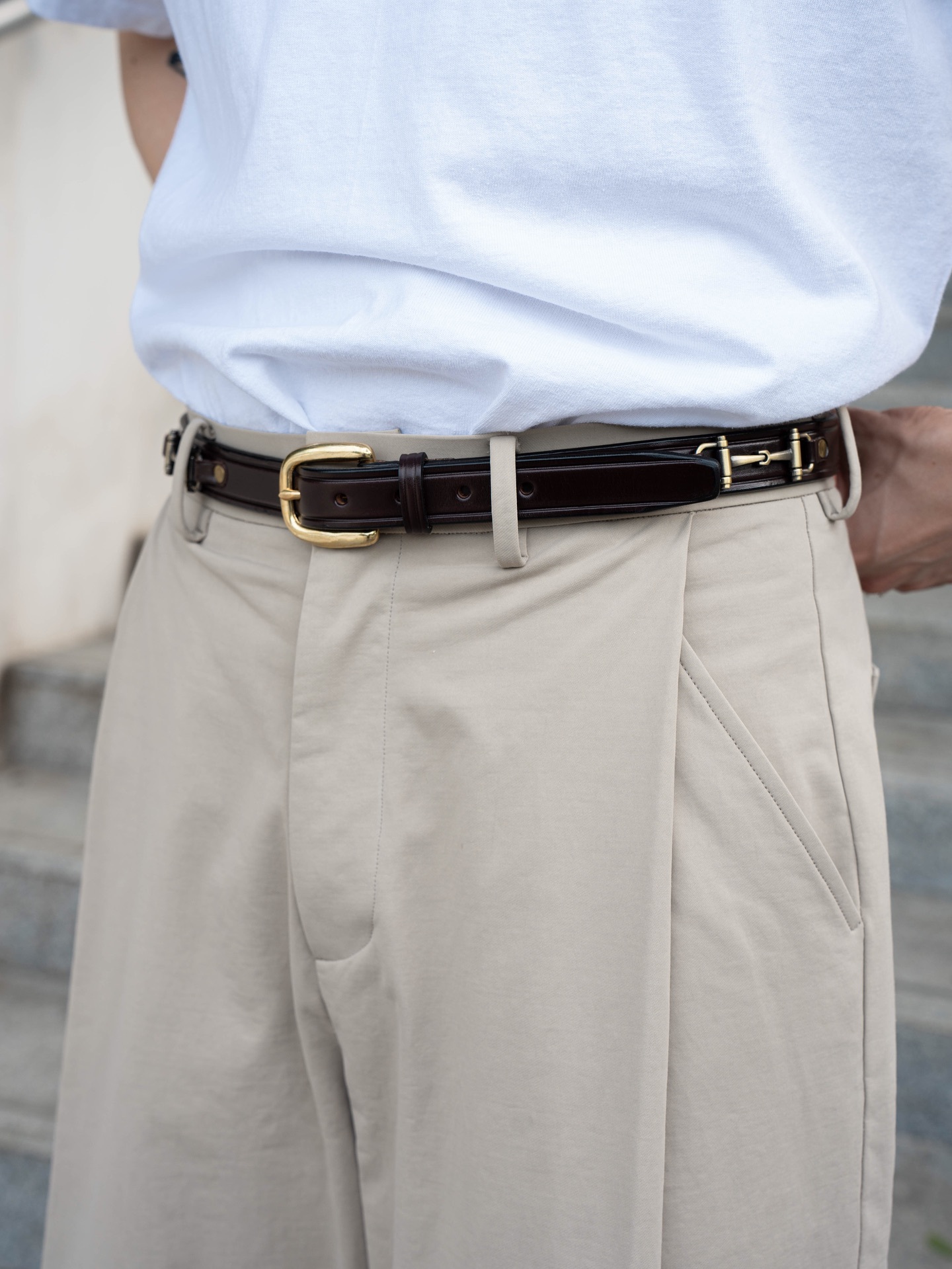 Tory Leather | 1” Bridle Leather Snaffle Bit Belt Belt 2198