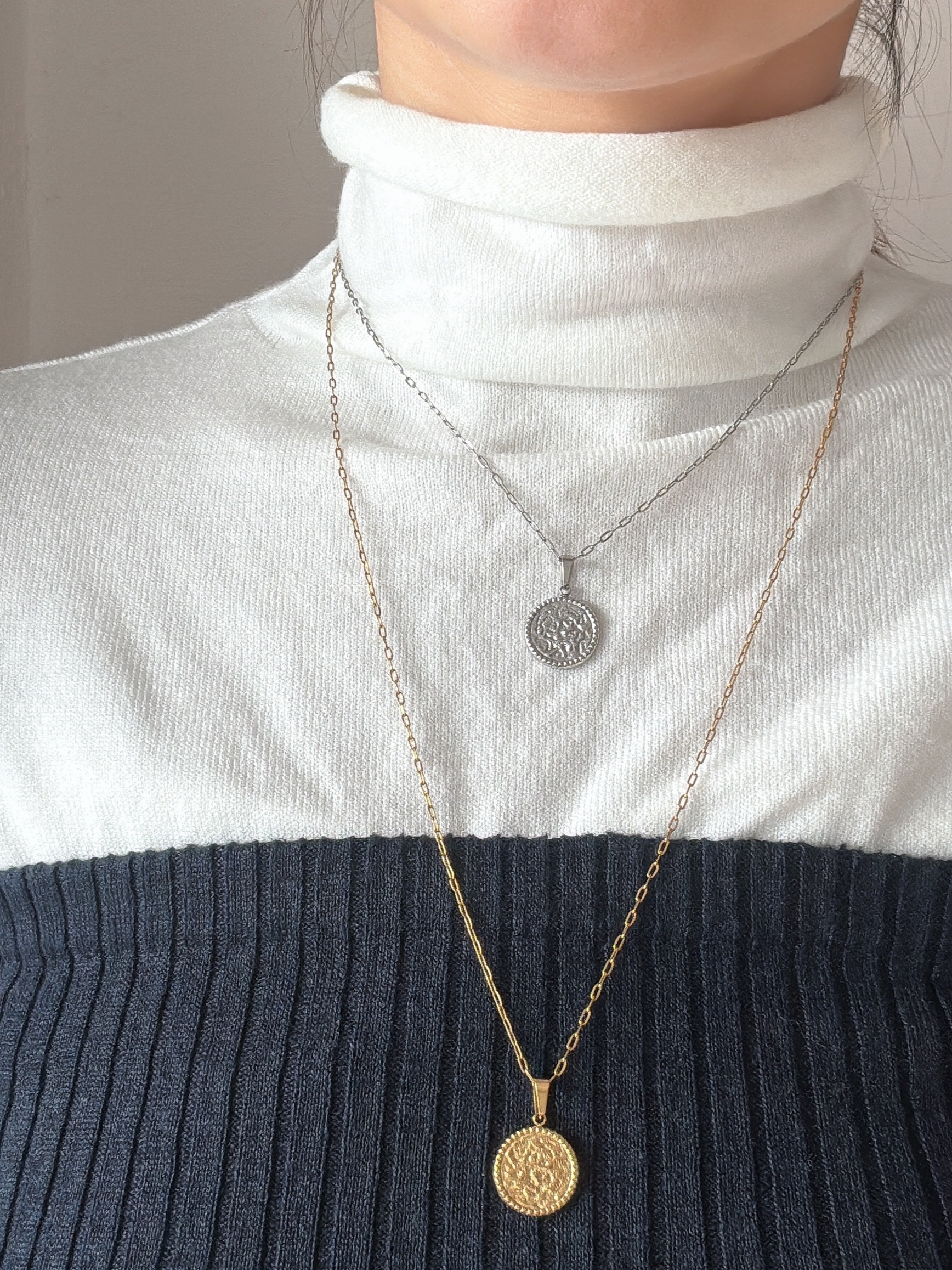 original slide chain coin necklace