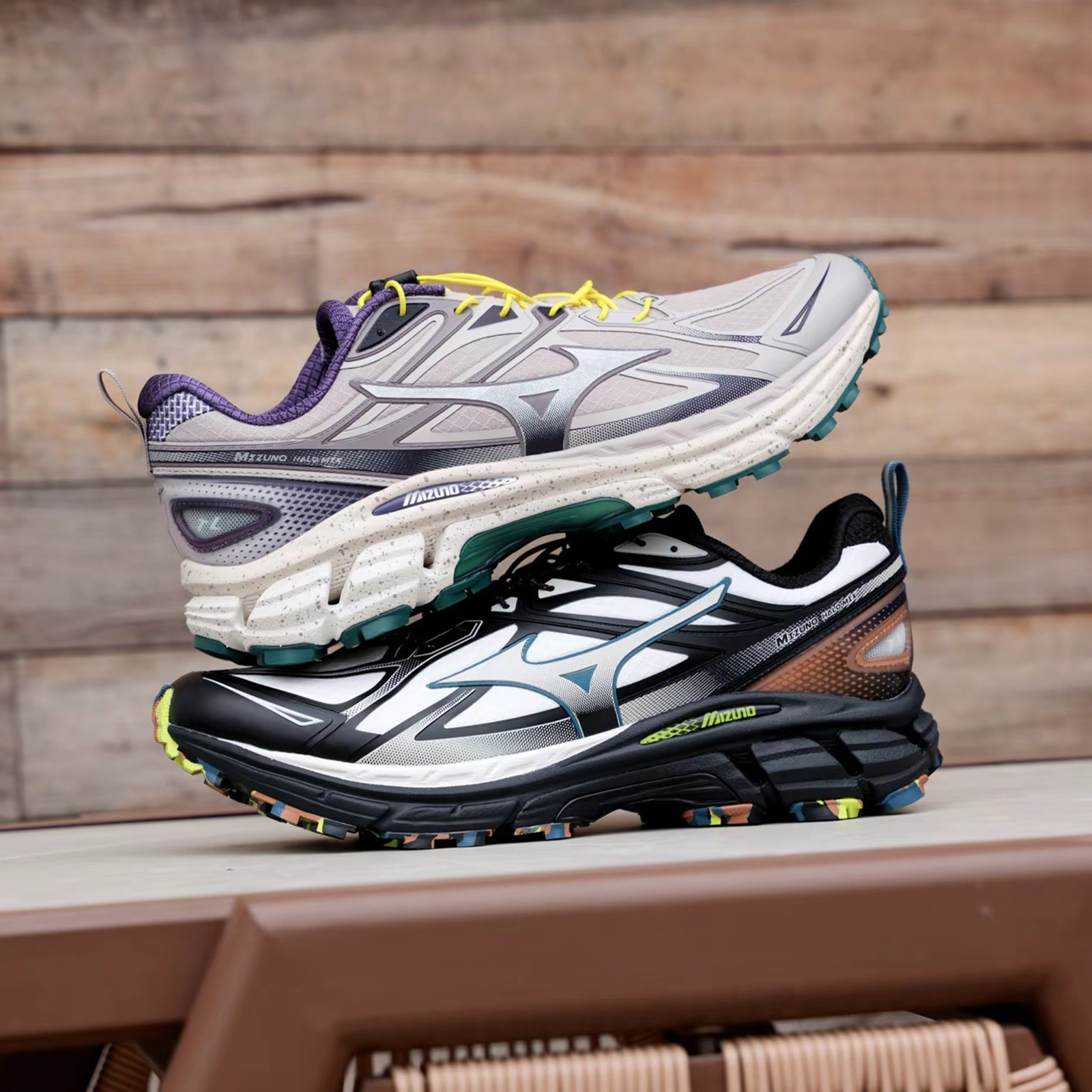 Mizuno 美津濃 Halo Mix TL 奶茶紫 黑白銀 螢光 戶外機能 快速鞋帶 山系 男女同款 復古休閒鞋 慢跑鞋 D1GH251211 D1GH251204