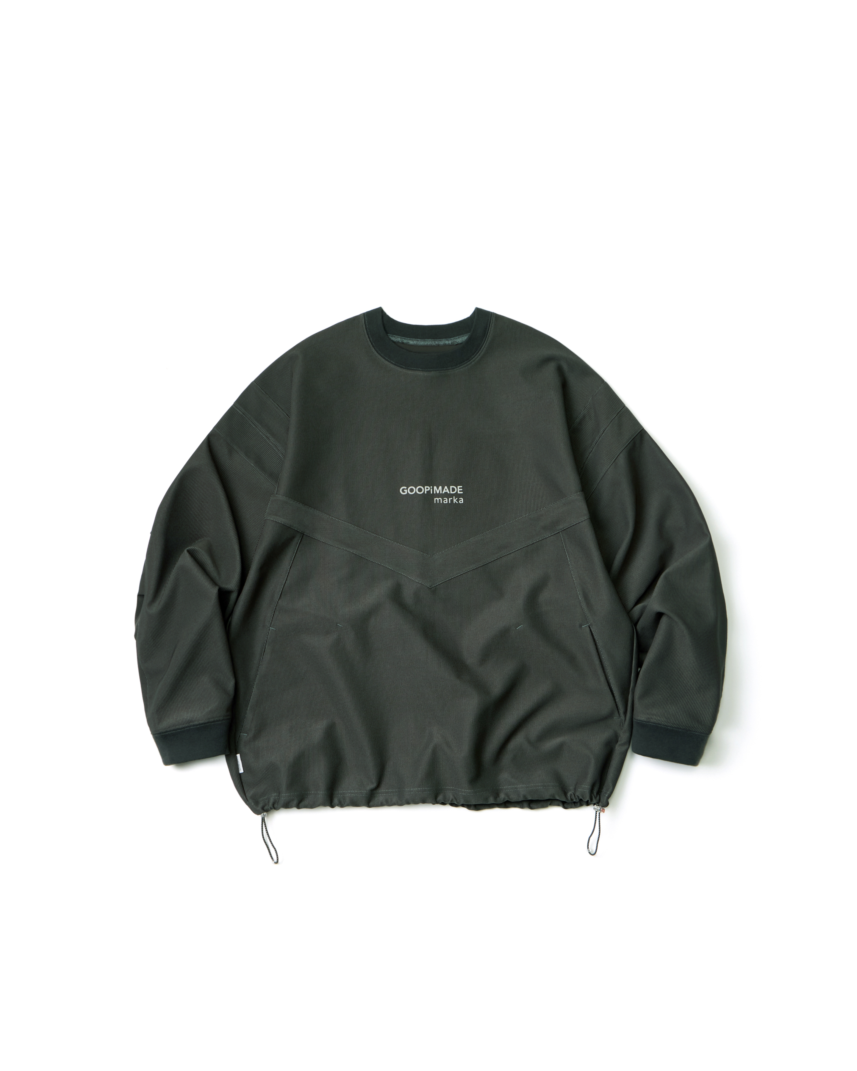 GOOPiMADE x MARKAWARE VI / Classic Logo Crewneck - Oliv