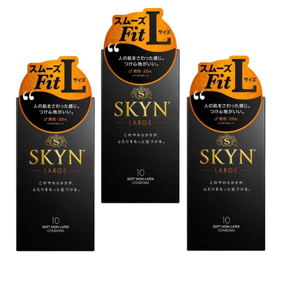 【3盒裝】【日版-推薦】SKYN JP Large 大碼 系列 iR 安全套（10片裝）